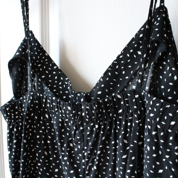 Black Dynamite Summer Dress with Gold Buttons Detail - Picture 4 of 5